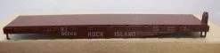 Athearn 1358 HO Scale 40' Flat Car (Blue Box Kit) Rock Island RI 90091 - NOS