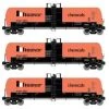 Athearn 15918 HO Scale RTC 20,900 Gallon Acid Tank Car RTMX 3 Pack