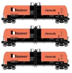 Athearn 15918 HO Scale RTC 20,900 Gallon Acid Tank Car RTMX 3 Pack