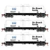 Athearn 16353 HO Scale 16k Clay Slurry Tank Car Dry Branch Kaolin GATX 3 Pack #1