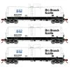 Athearn 16354 HO Scale 16k Clay Slurry Tank Car Dry Branch Kaolin GATX 3 Pack #2
