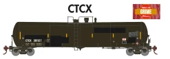 Athearn 18038 N Scale 30,000 Gallon Ethanol Tank Car CTCX 3 Pack #2 (Primed For Grime)