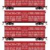 Athearn 76000 HO Scale 40' Stock Car Great Northern GN 4 Pack