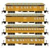 Athearn 84844 HO Scale Overland Passenger Car 4 Pack Denver & Rio Grande Western D&RGW