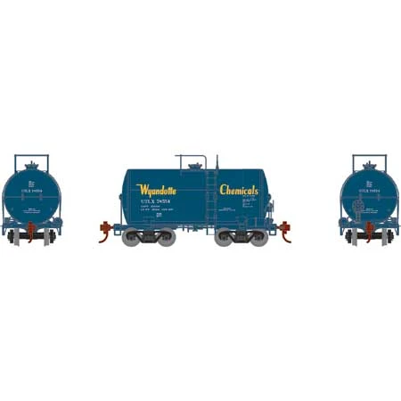 Athearn 97177 HO Scale NACC 8,000 Gallon Beer Can Tank Car Wyandotte UTLX 78554 2 Athearn 97177 HO Scale NACC 8,000 Gallon Beer Can Tank Car Wyandotte UTLX 78554 - Image 2
