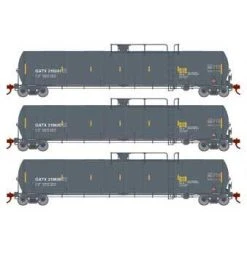 Athearn Genesis G25584 HO Scale 33,900 Gallon LPG Tank Car GATX 3 Pack #2