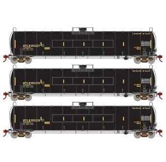 Athearn Genesis G25592 HO Scale 33,900 Gallon LPG Tank Car UTLX 3 Pack #1 1 Athearn Genesis G25592 HO Scale 33,900 Gallon LPG Tank Car UTLX 3 Pack #1