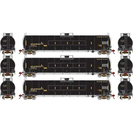 Athearn Genesis G25592 HO Scale 33,900 Gallon LPG Tank Car UTLX 3 Pack #1 2 Athearn Genesis G25592 HO Scale 33,900 Gallon LPG Tank Car UTLX 3 Pack #1 - Image 2