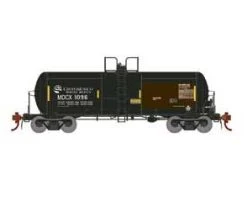 Athearn Genesis G25633 HO Scale 13,600 Gallon Acid Tank Car Black Grupo Mexico MDCX 1096
