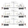 Athearn Genesis G25641 HO Scale 13,600 Gallon Acid Tank Car Kennecott Copper KCCX 3 Pack