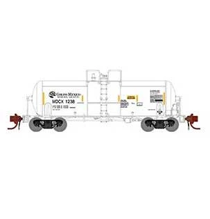 Athearn Genesis GN15310 N Scale 13,000 Gallon Acid Tank Car Grupo Mexico MDCX 1238 1 Athearn Genesis GN15310 N Scale 13,000 Gallon Acid Tank Car Grupo Mexico MDCX 1238