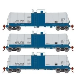 Athearn RTR 16395 HO Scale 16k Clay Slurry Tank Car Amstar ASRX 3 Pack