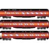 Athearn RTR 88230 HO Scale Heavyweight Passenger 3 Car Set "Daylight" Southern Pacific SP