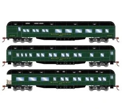 Athearn RTR 88234 HO Scale Heavyweight Passenger 3 Car Set Maine Central MEC