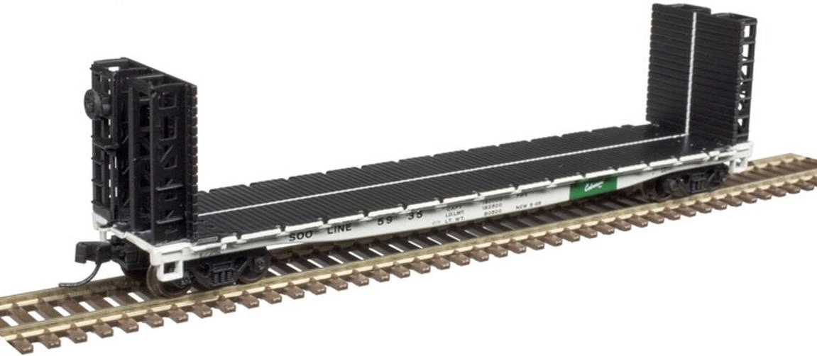 Atlas 50004818 N Scale GSI Bulkhead Flat Car SOO Line 5957 1 Atlas 50004818 N Scale GSI Bulkhead Flat Car SOO Line 5957