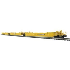 Atlas O Master 3003054B O Scale Gunderson MAXI-IV 3 Unit Well Car Yellow TTX