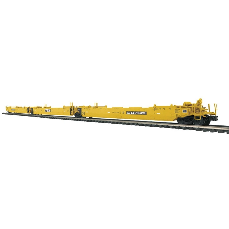 Atlas O Master 3003054B O Scale Gunderson MAXI-IV 3 Unit Well Car Yellow TTX 1 Atlas O Master 3003054B O Scale Gunderson MAXI-IV 3 Unit Well Car Yellow TTX
