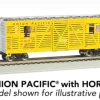 Bachmann 19752 N Scale 40' Annimated Stock Car Union Pacific UP With Horses
