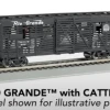 Bachmann 19753 N Scale 40' Annimated Stock Car Rio Grande D&RGW With Cattle