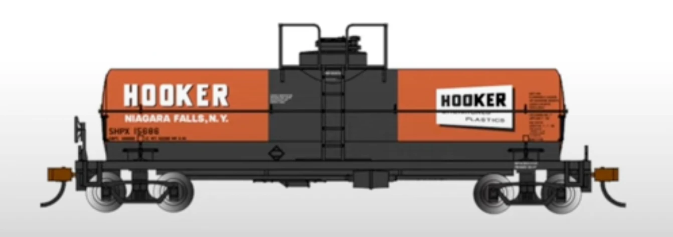 Bachmann 75803 HO Scale Chemical Tank Car Hooker Chemicals "Niagra Falls NY"SHPX15686 1 Bachmann 75803 HO Scale Chemical Tank Car Hooker Chemicals "Niagra Falls NY"SHPX15686