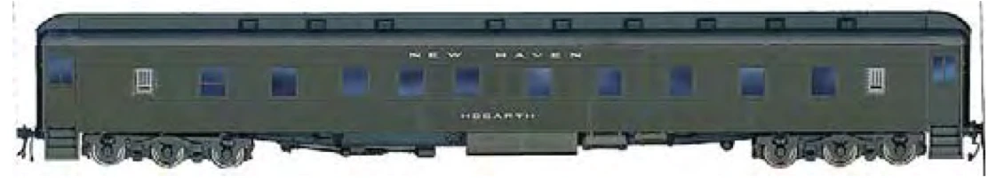 Branchline Trains 5626 HO Scale Puillman 6-3 Sleeper Car Kit New Haven "Hogarth" - NOS 1 Branchline Trains 5626 HO Scale Puillman 6-3 Sleeper Car Kit New Haven "Hogarth" - NOS