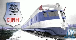 Con-Cor 01-008735 HO Scale New Haven Comet 3 Car Streamlined Set - NOS