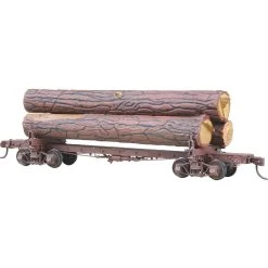 Kadee 102 HO Scale 42' Skeleton Log Car Kit With Logs - NOS