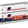 Lionel 2226572 O Scale Husky Stack Well Car With Graffiti Burlington Northern BN 63361
