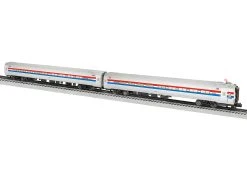 Lionel 2227320 O Gauge Amtrak Amfleet Phase III Coach And Cab Car 2 Pack