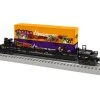Lionel 2328340 O Gauge Halloween Graffiti Max-Stack Well Car With Container Load