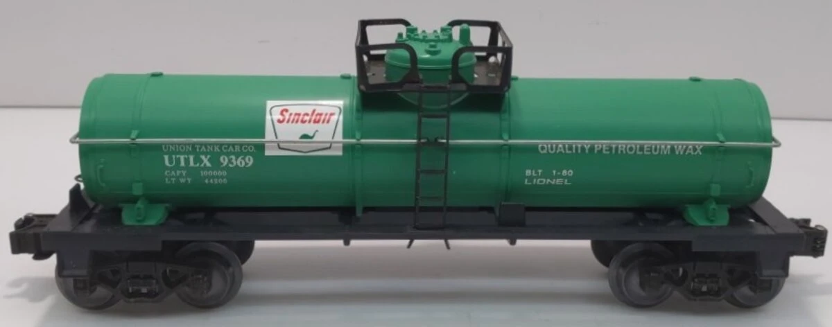 Lionel 6-9369 O Gauge Single Dome Tank Car Sinclair UTLX 9369 - NOS 1 Lionel 6-9369 O Gauge Single Dome Tank Car Sinclair UTLX 9369 - NOS