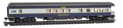 Micro-trains 144 00 850 N Scale Heavyweight Business Observation Car CSX Alfred E. Perlman