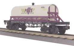 MTH RailKing 30-73235 O Gauge 19th Century Wooden Tank Car MTH Club - NOS