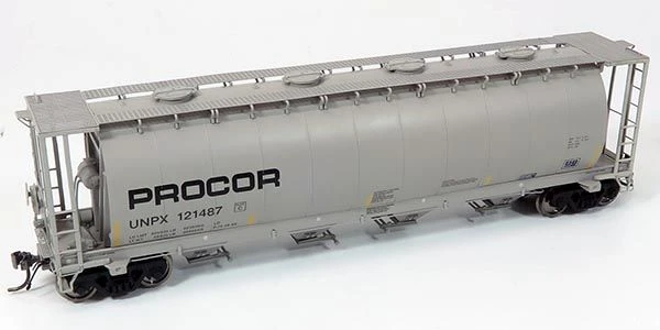 Rapido Trains 127030A HO ScaleNSC 3800 Cylindrical Hopper Procor UNPX Single Car 1 Rapido Trains 127030A HO ScaleNSC 3800 Cylindrical Hopper Procor UNPX Single Car