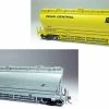 Rapido Trains 133009 HO Scale Flexi Flow Covered Hopper Conrail CR Scale Test Car 2 Pack