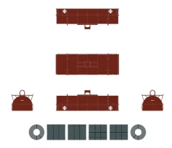 ScaleTrains Rivet 38398 HO Scale Thrall 48' Coil Steel Car Santa Fe ATSF 92078 7 ScaleTrains Rivet 38398 HO Scale Thrall 48' Coil Steel Car Santa Fe ATSF 92078 -Athearn Shop scaletrains rivet 38398 ho scale thrall 48 coil steel car santa fe atsf 92078 3 1
