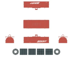ScaleTrains Rivet 38506 HO Scale Thrall 48' Coil Steel Car BNSF "Mixed" 534140 -Athearn Shop scaletrains rivet 38506 ho scale thrall 48 coil steel car bnsf mixed 534140 5