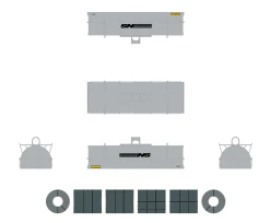 ScaleTrains Rivet 38509 HO Scale Thrall 48' Coil Steel Car "Mismatched" Norfolk Southern NS 169672 -Athearn Shop scaletrains rivet 38509 ho scale thrall 48 coil steel car mismatched norfolk southern ns 169672 4