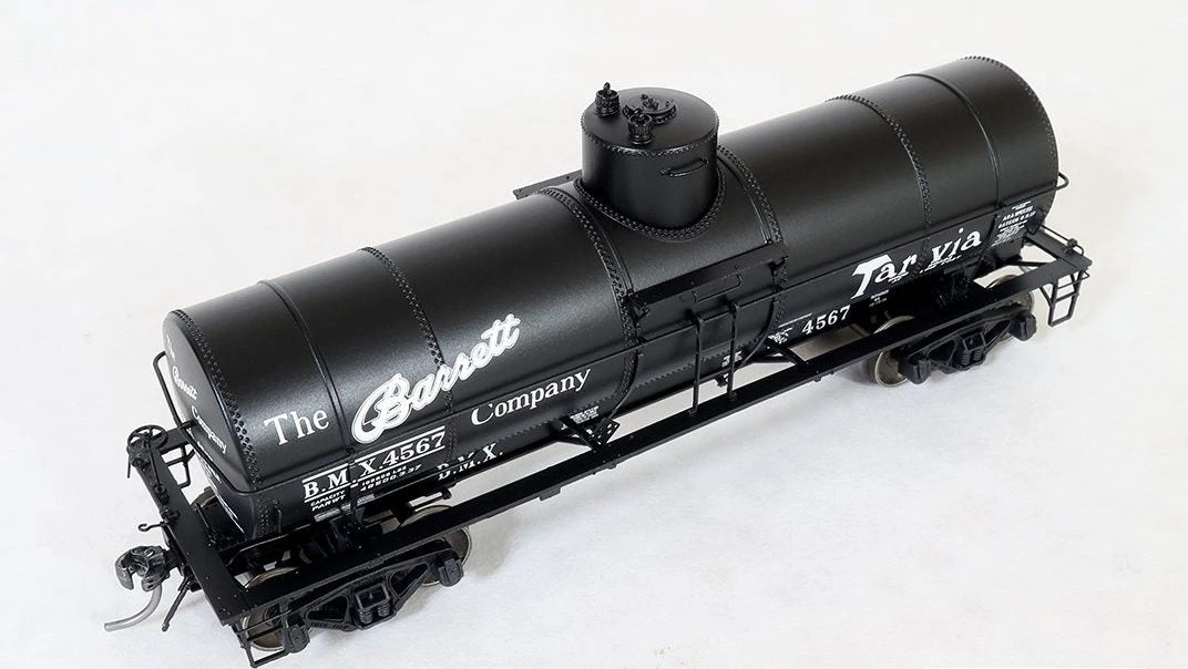 Tangent Scale Models 19067 GA 1917-design 10000 Gal Tank Car “Barrett Tarvia 1938+” BMX #s Varies 3 Tangent Scale Models 19067 GA 1917-design 10000 Gal Tank Car “Barrett Tarvia 1938+” BMX #s Varies - Image 3