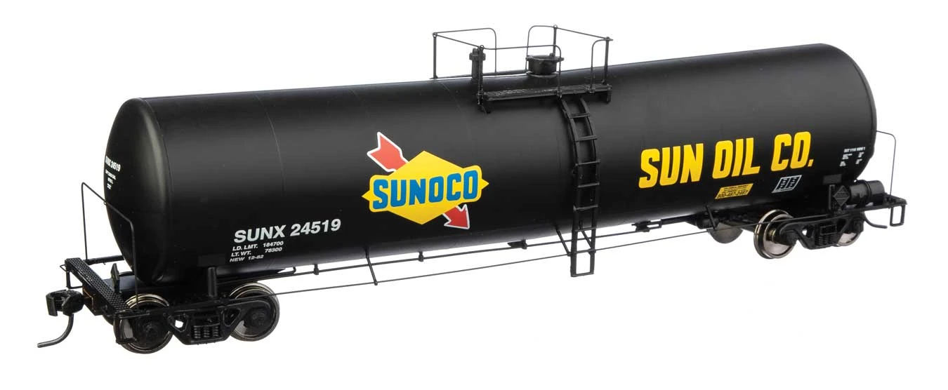 Walthers Proto 920-100261 HO Scale 23,000 Gallen Funnel Flow Tank Car Sunoco SUNX 24519 1 Walthers Proto 920-100261 HO Scale 23,000 Gallen Funnel Flow Tank Car Sunoco SUNX 24519