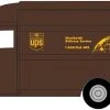 Walthers SceneMaster 949-14000 HO Scale (1:87) UPS Truck Package Car Bow Tie Shield Logo